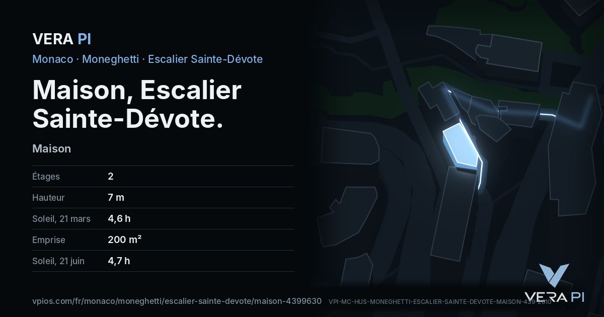 La carte VERA PI de Maison, Escalier Sainte-Dévote