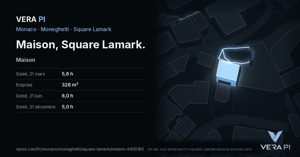 La carte VERA PI de Maison, Square Lamark