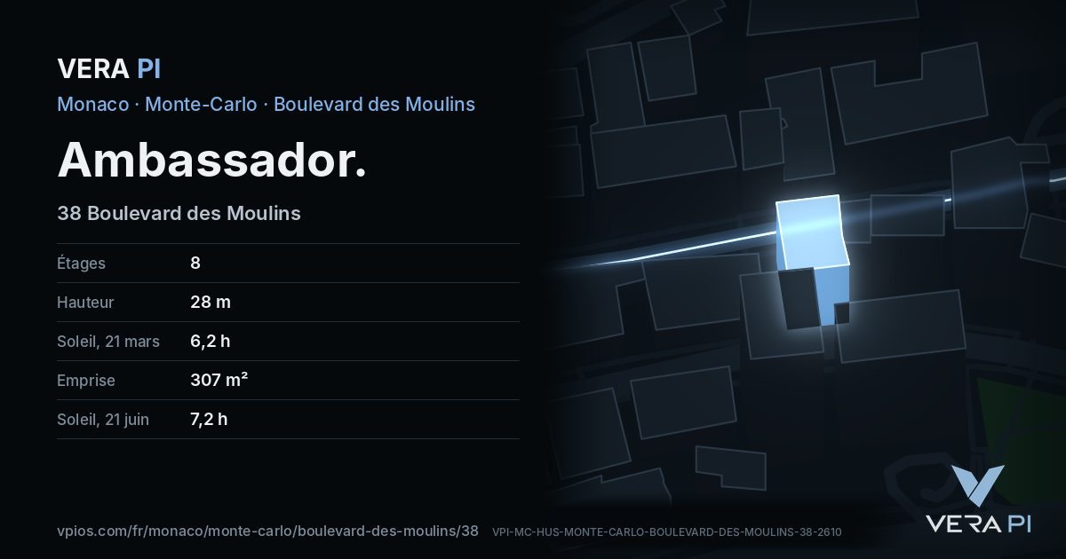La carte VERA PI de Ambassador