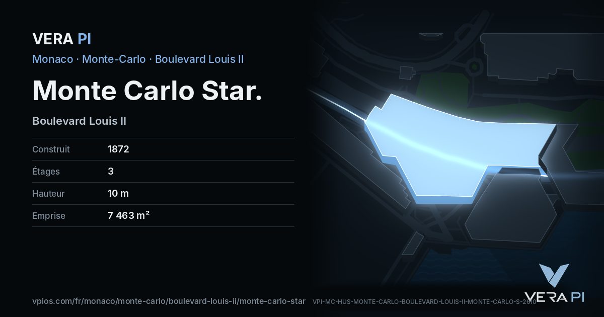 La carte VERA PI de Monte Carlo Star