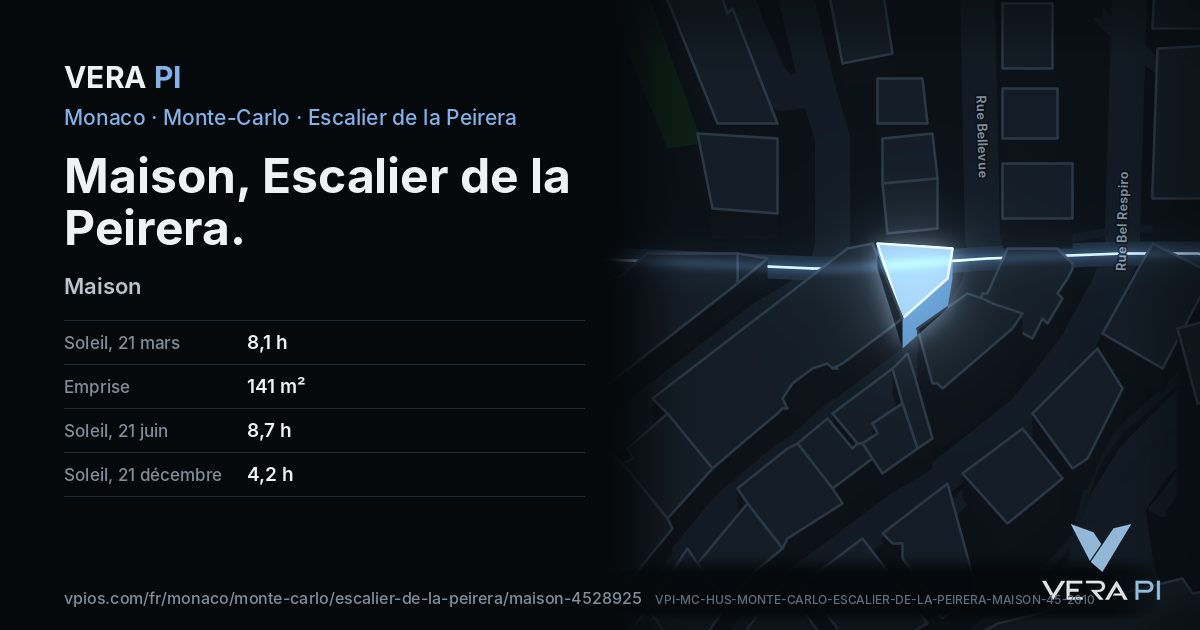 La carte VERA PI de Maison, Escalier de la Peirera