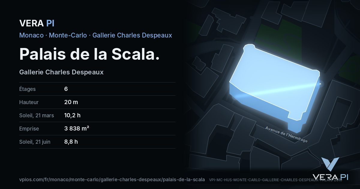 La carte VERA PI de Palais de la Scala