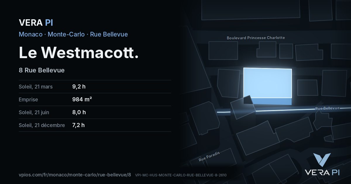 La carte VERA PI de Le Westmacott