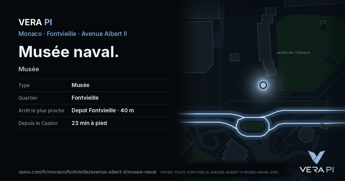 La carte VERA PI de Musée naval