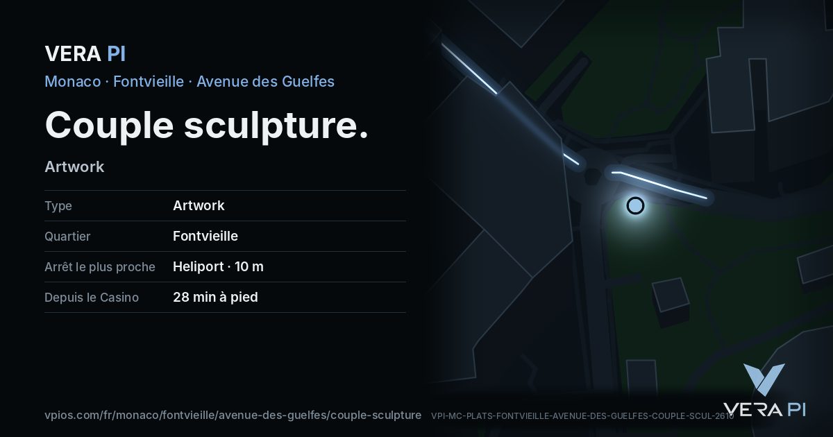 La carte VERA PI de Couple sculpture