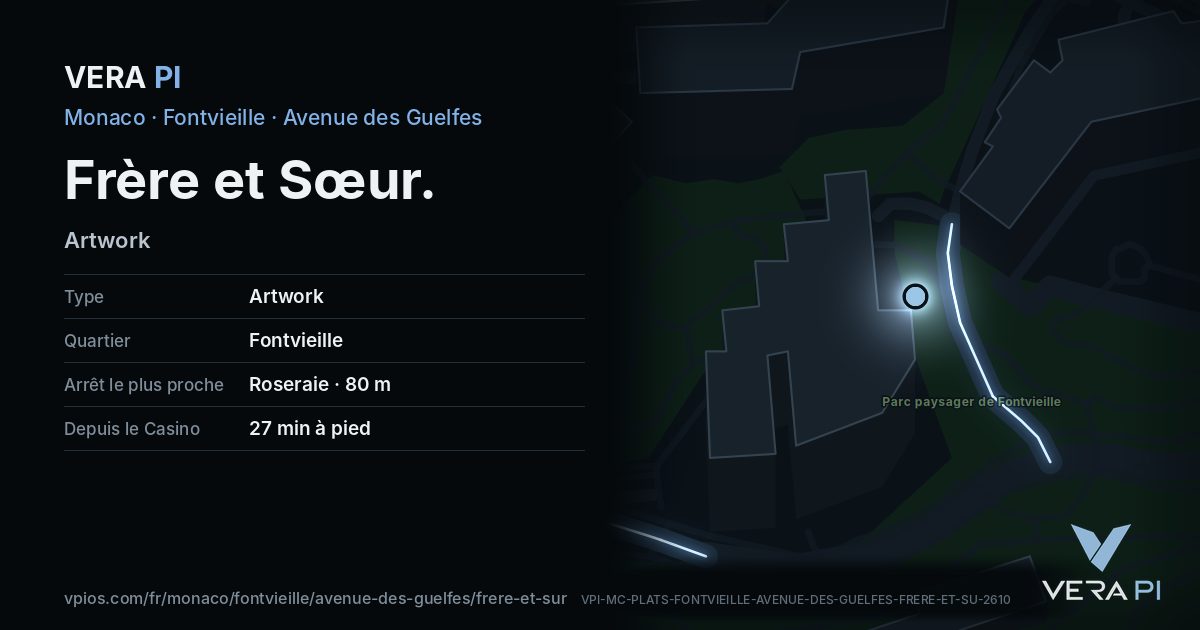 La carte VERA PI de Frère et Sœur