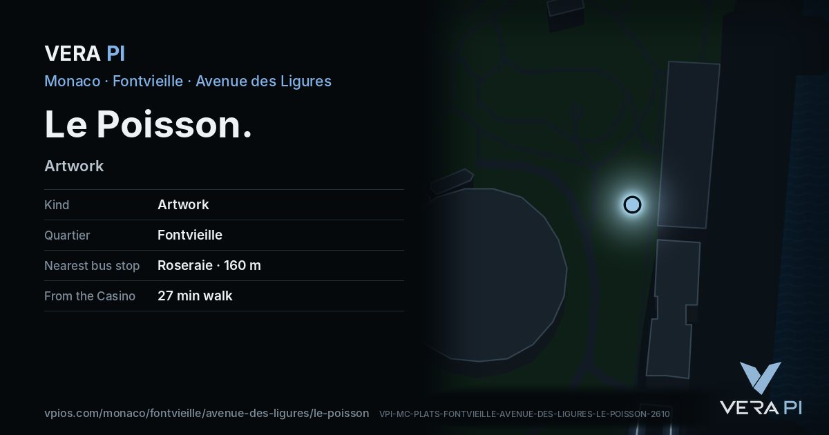 The VERA PI card for Le Poisson