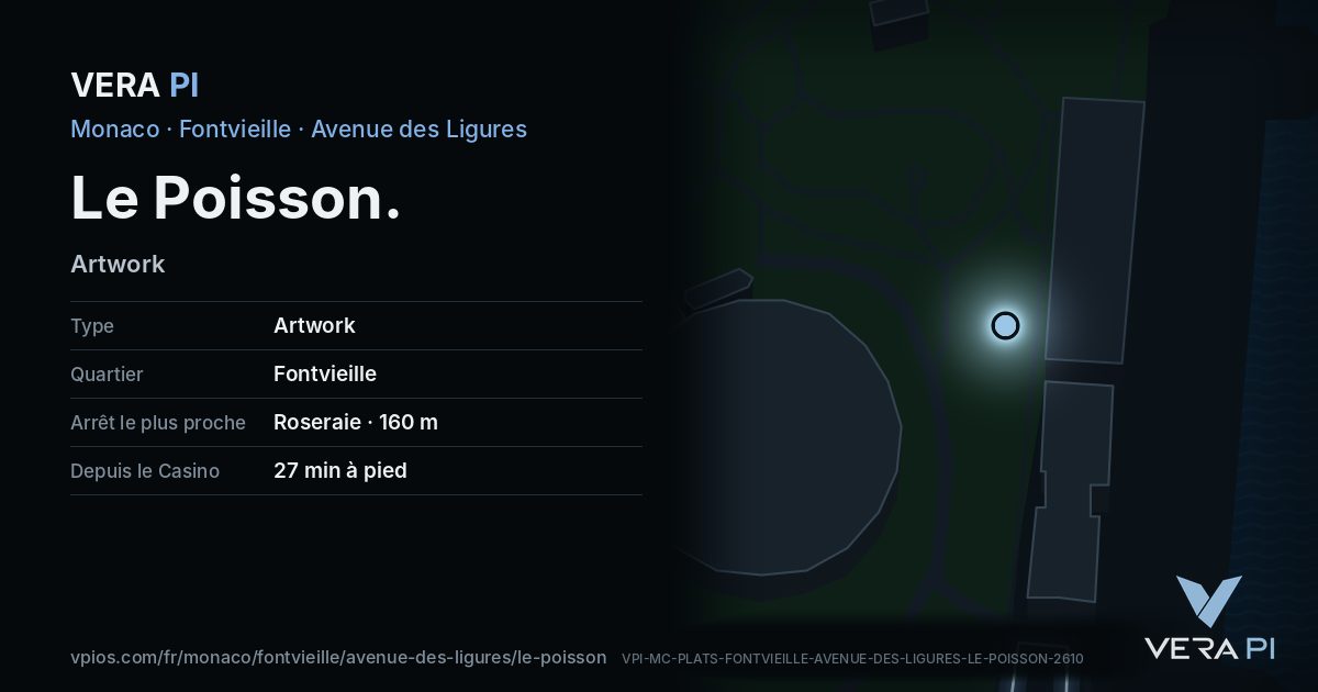 La carte VERA PI de Le Poisson
