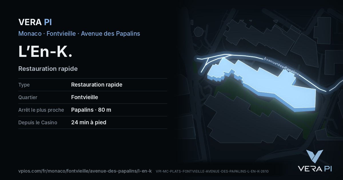 La carte VERA PI de L’En-K