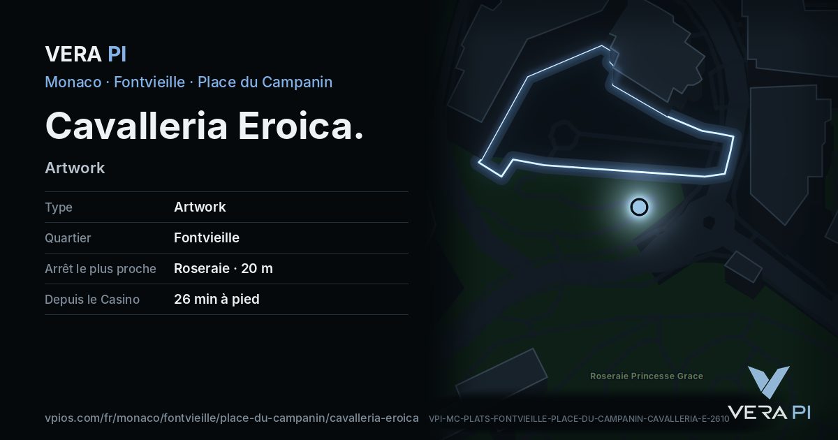La carte VERA PI de Cavalleria Eroica