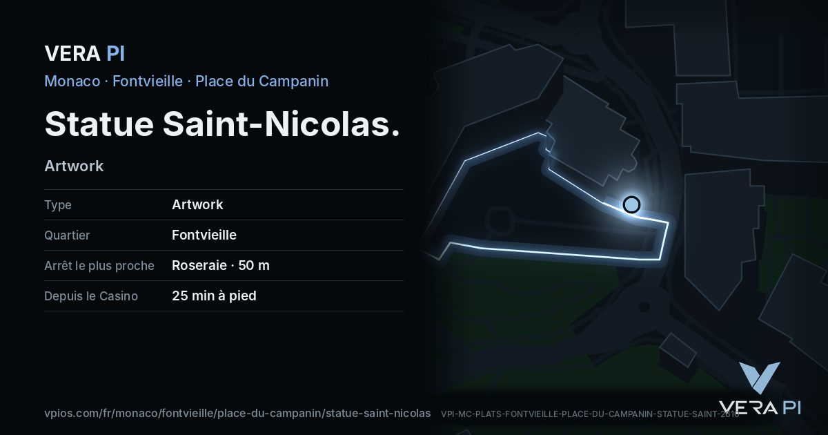 La carte VERA PI de Statue Saint-Nicolas