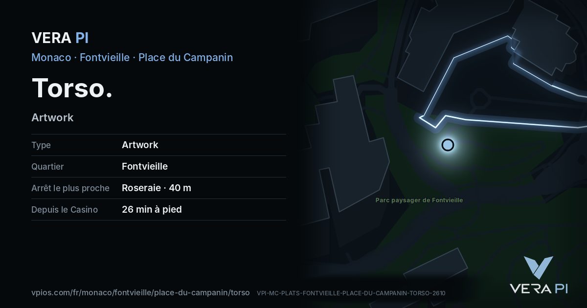 La carte VERA PI de Torso