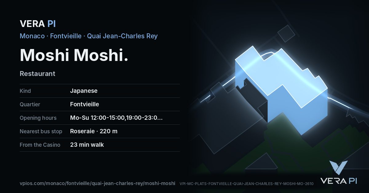 The VERA PI card for Moshi Moshi