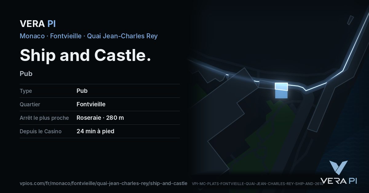 La carte VERA PI de Ship and Castle