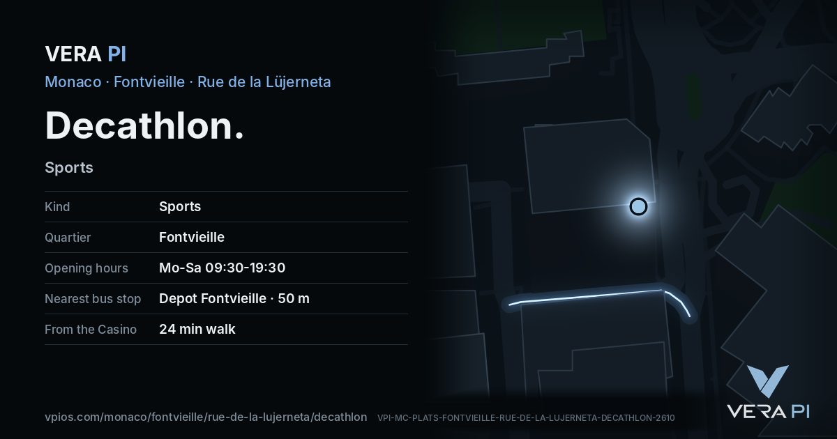 The VERA PI card for Decathlon