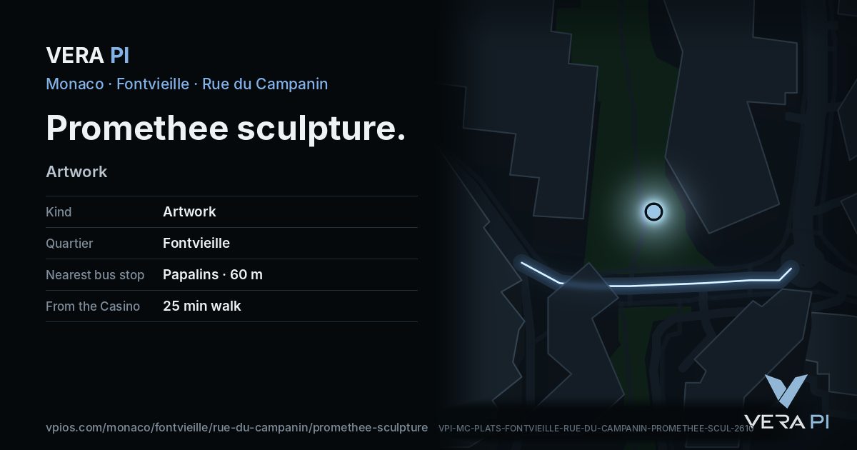 The VERA PI card for Promethee sculpture