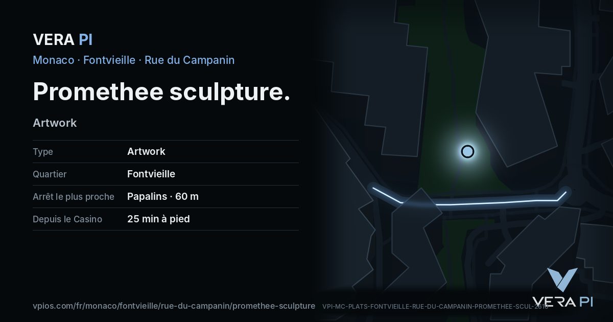 La carte VERA PI de Promethee sculpture