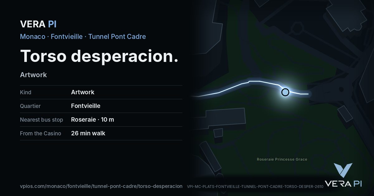 The VERA PI card for Torso desperacion