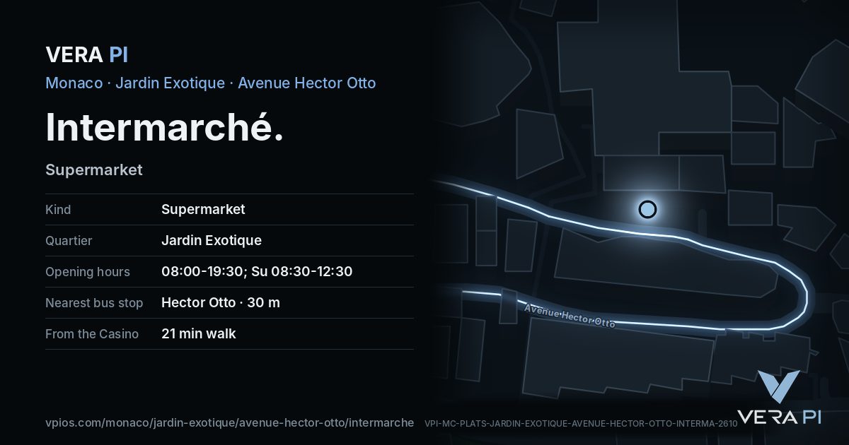 The VERA PI card for Intermarché