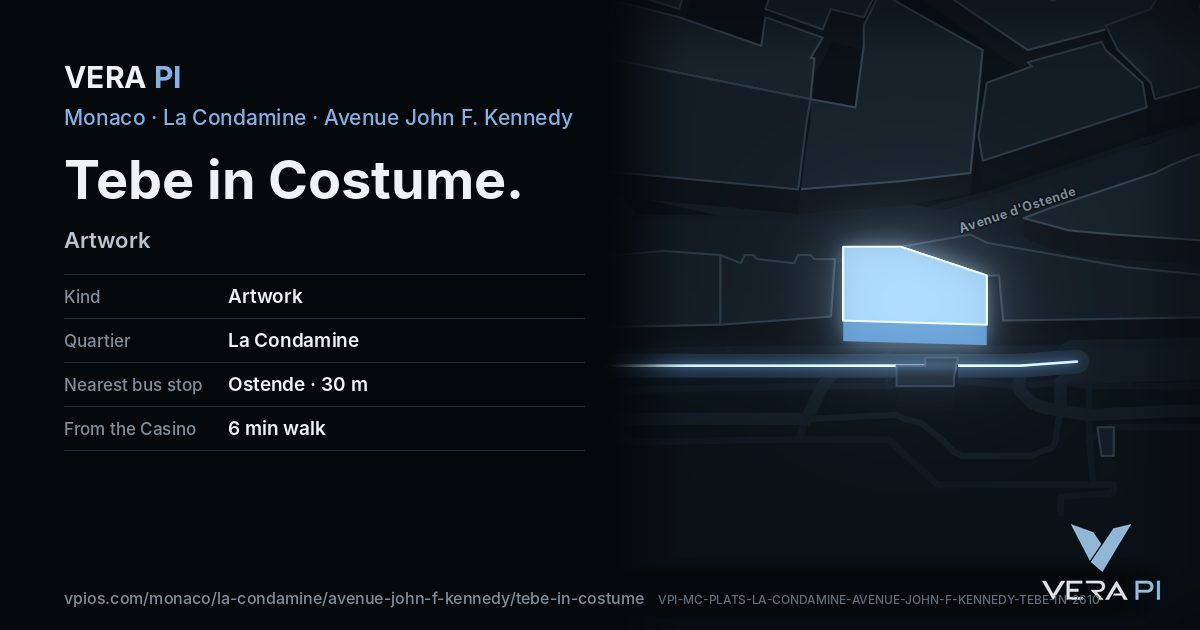 The VERA PI card for Tebe in Costume