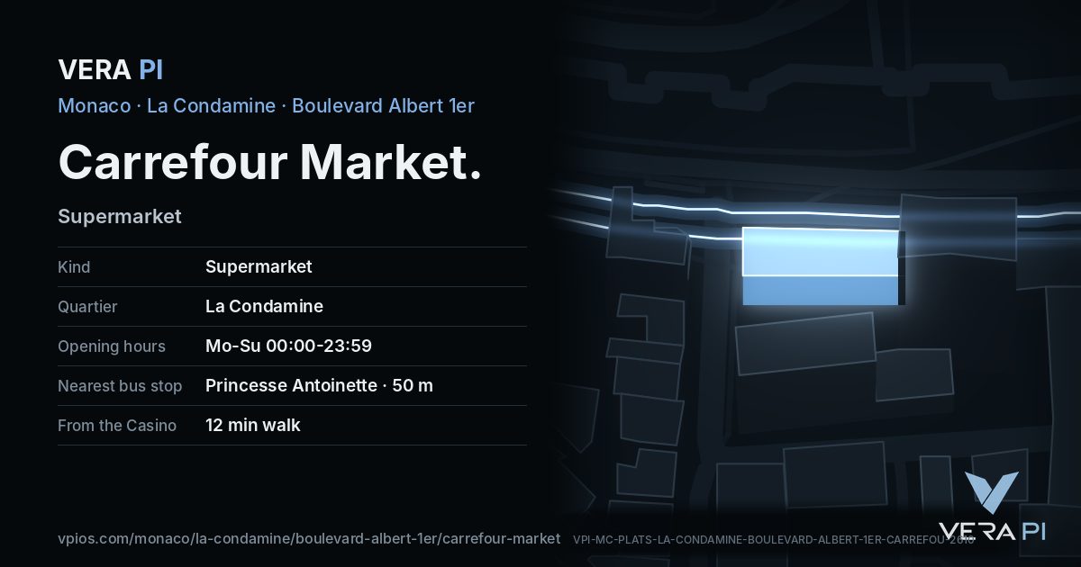 The VERA PI card for Carrefour Market