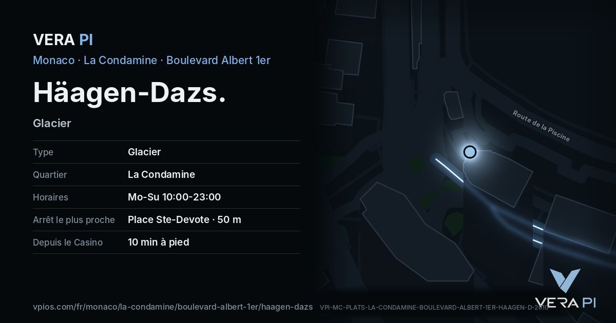 La carte VERA PI de Häagen-Dazs