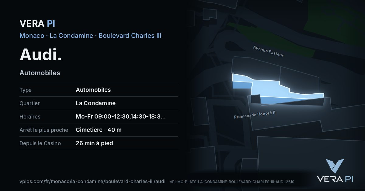 La carte VERA PI de Audi