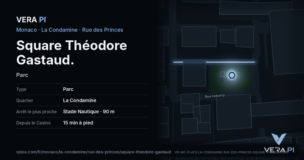 La carte VERA PI de Square Théodore Gastaud