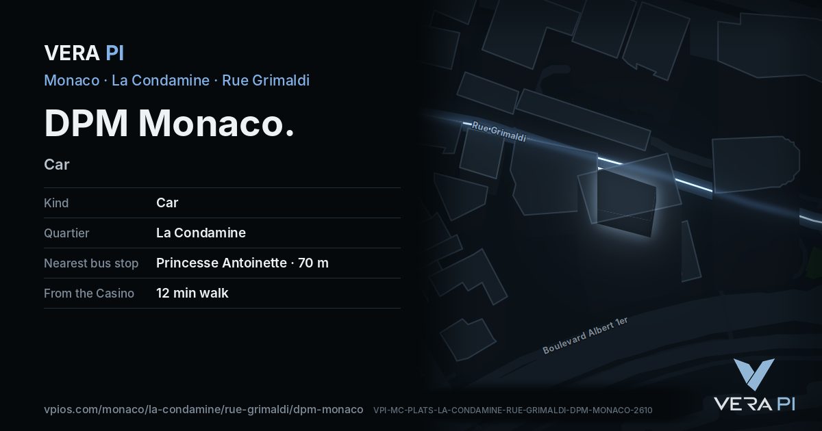 The VERA PI card for DPM Monaco