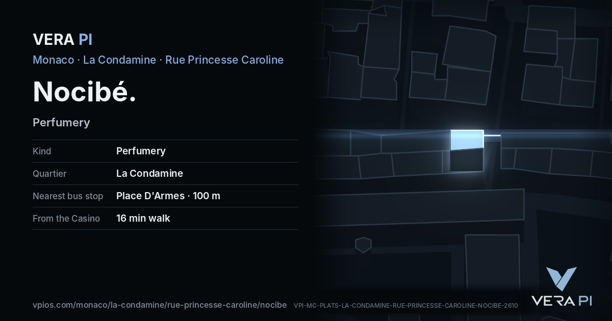 The VERA PI card for Nocibé