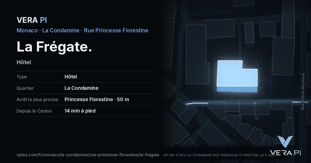 La carte VERA PI de La Frégate