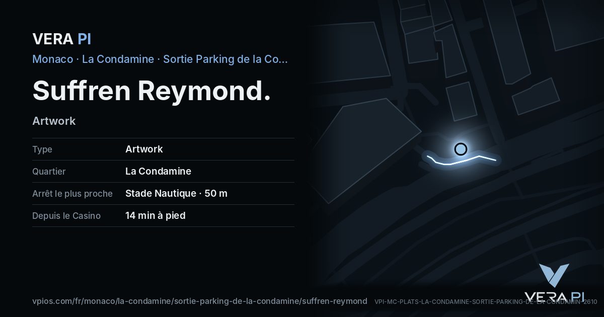 La carte VERA PI de Suffren Reymond