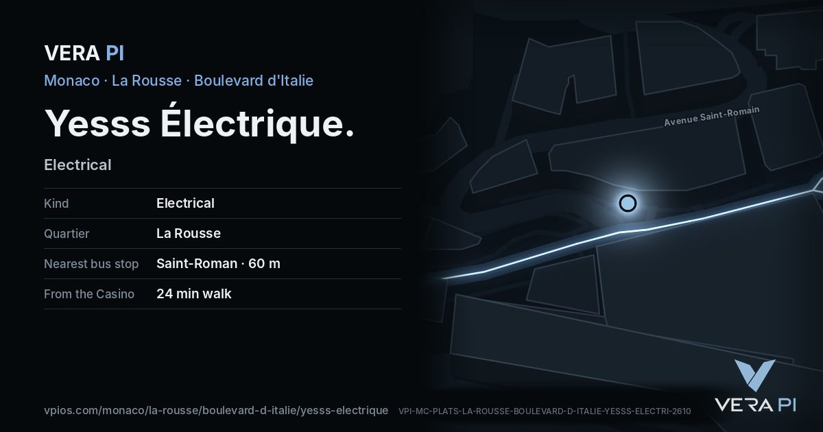 The VERA PI card for Yesss Électrique