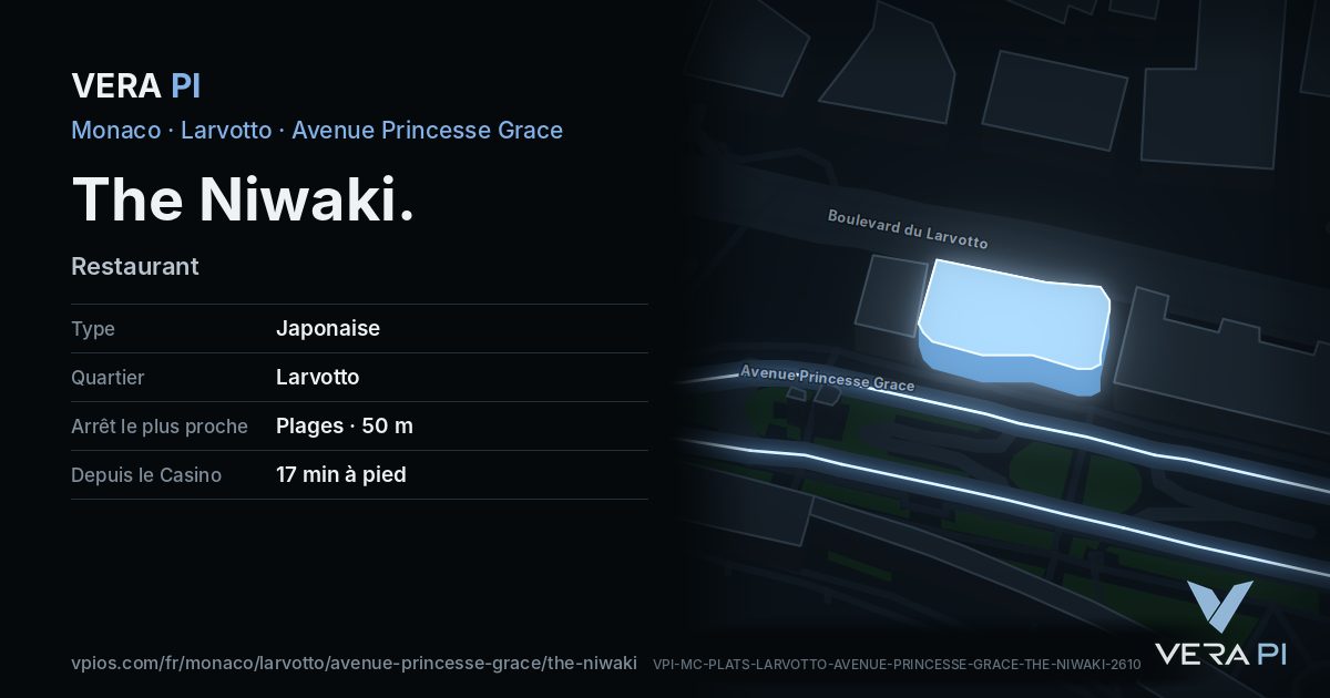 La carte VERA PI de The Niwaki