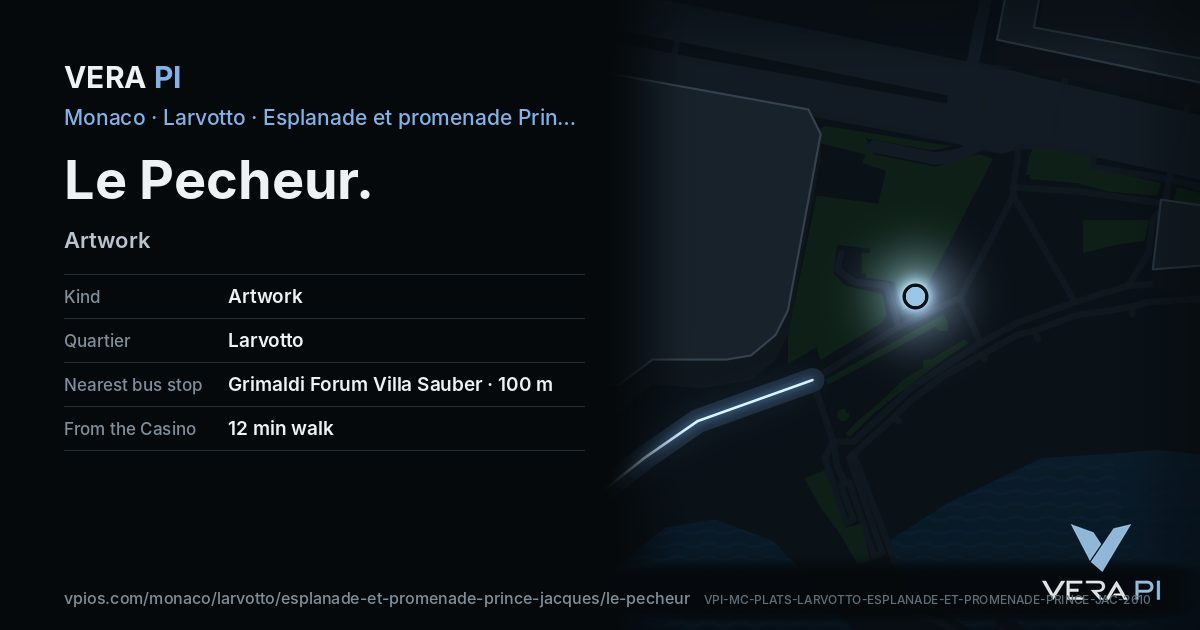 The VERA PI card for Le Pecheur
