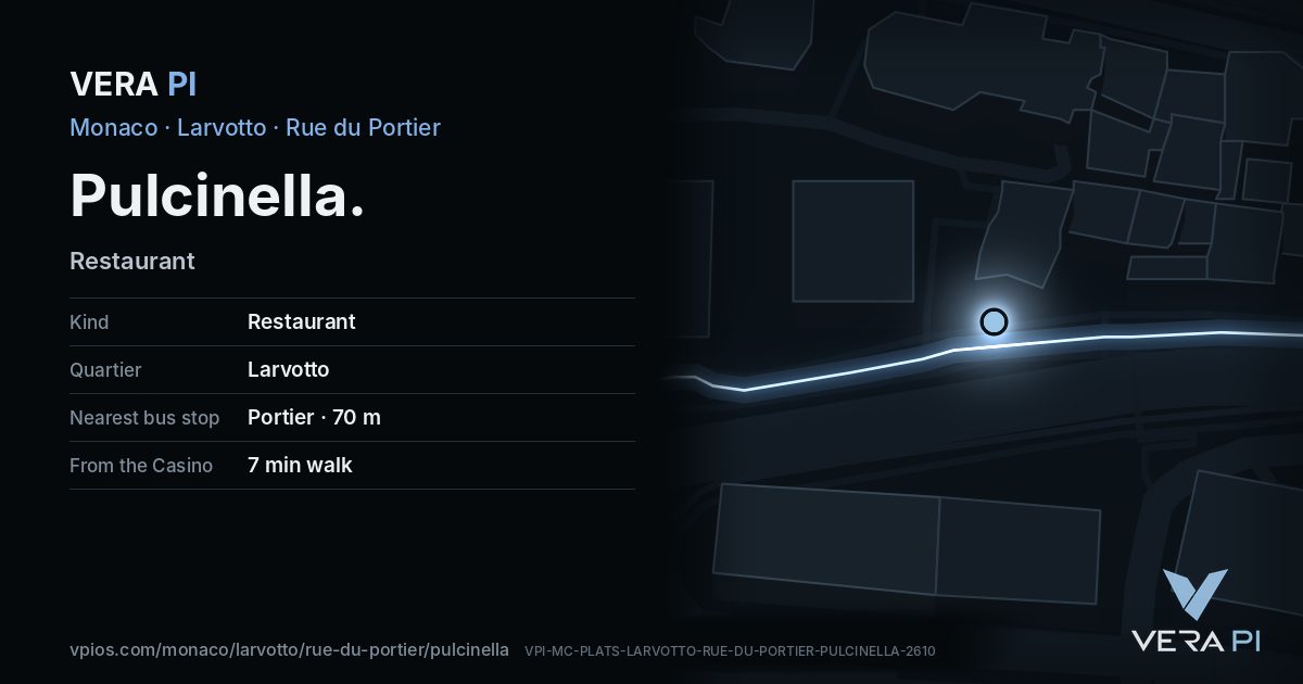 The VERA PI card for Pulcinella