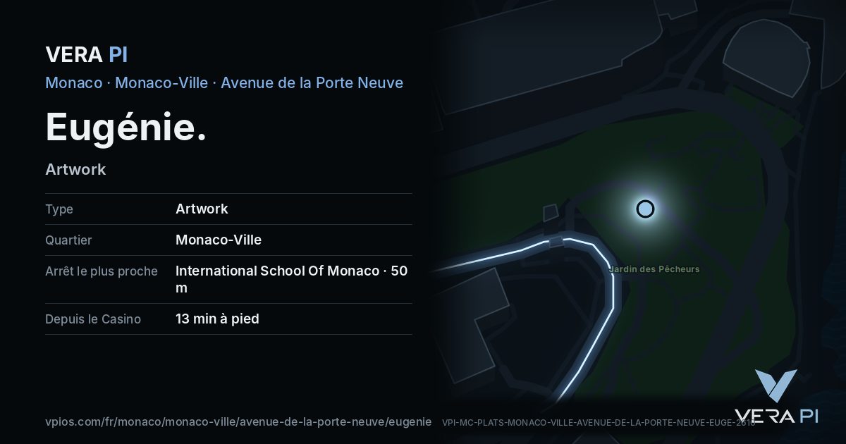 La carte VERA PI de Eugénie