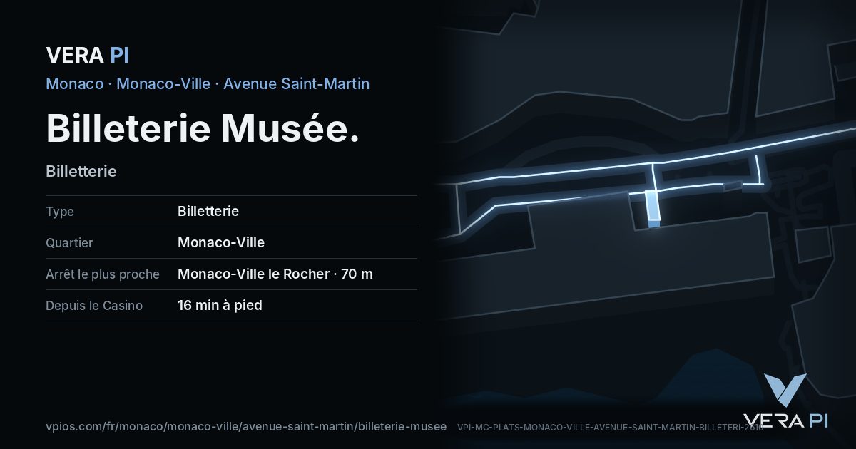 La carte VERA PI de Billeterie Musée