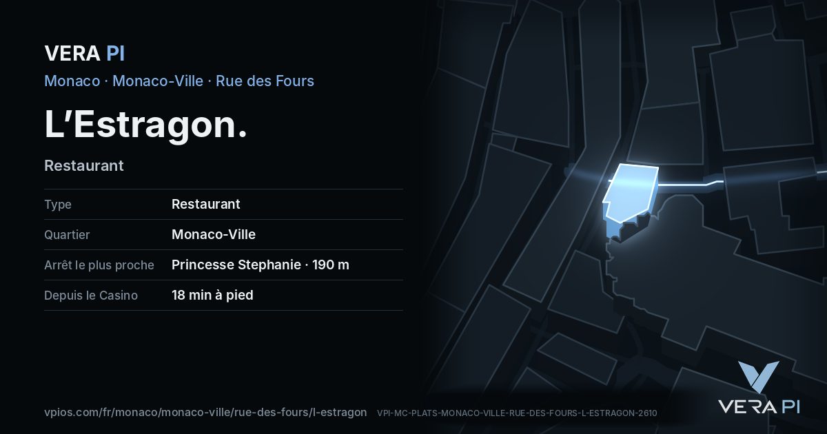 La carte VERA PI de L’Estragon