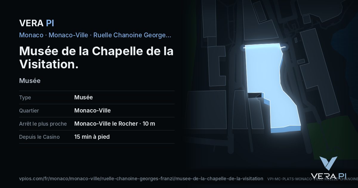 La carte VERA PI de Musée de la Chapelle de la Visitation