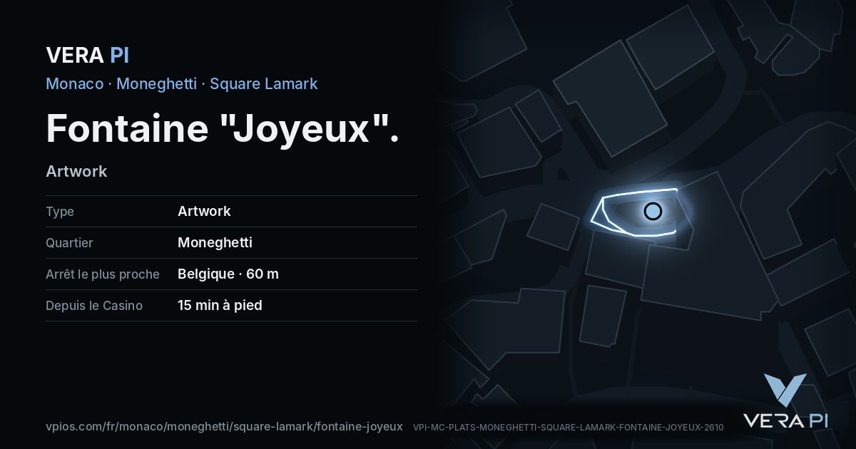 La carte VERA PI de Fontaine "Joyeux"