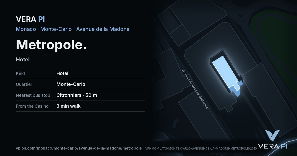 The VERA PI card for Metropole
