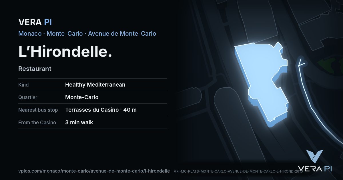 The VERA PI card for L’Hirondelle