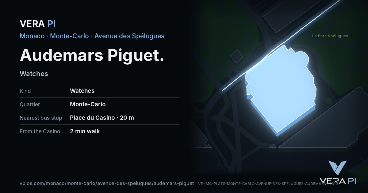 The VERA PI card for Audemars Piguet