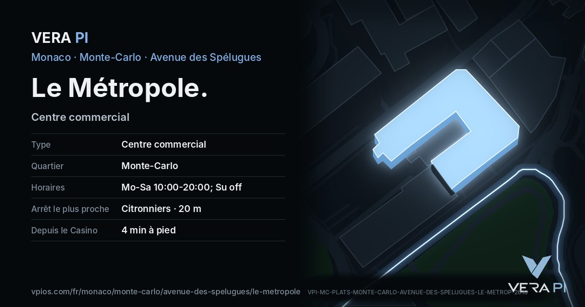 La carte VERA PI de Le Métropole