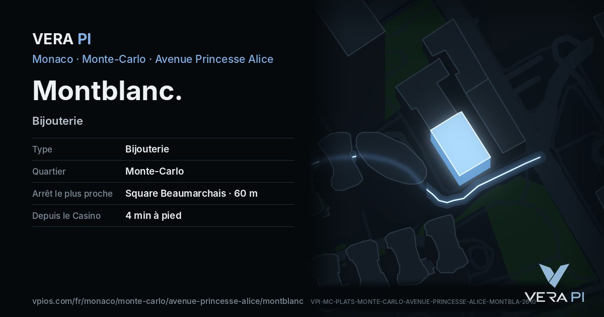 La carte VERA PI de Montblanc
