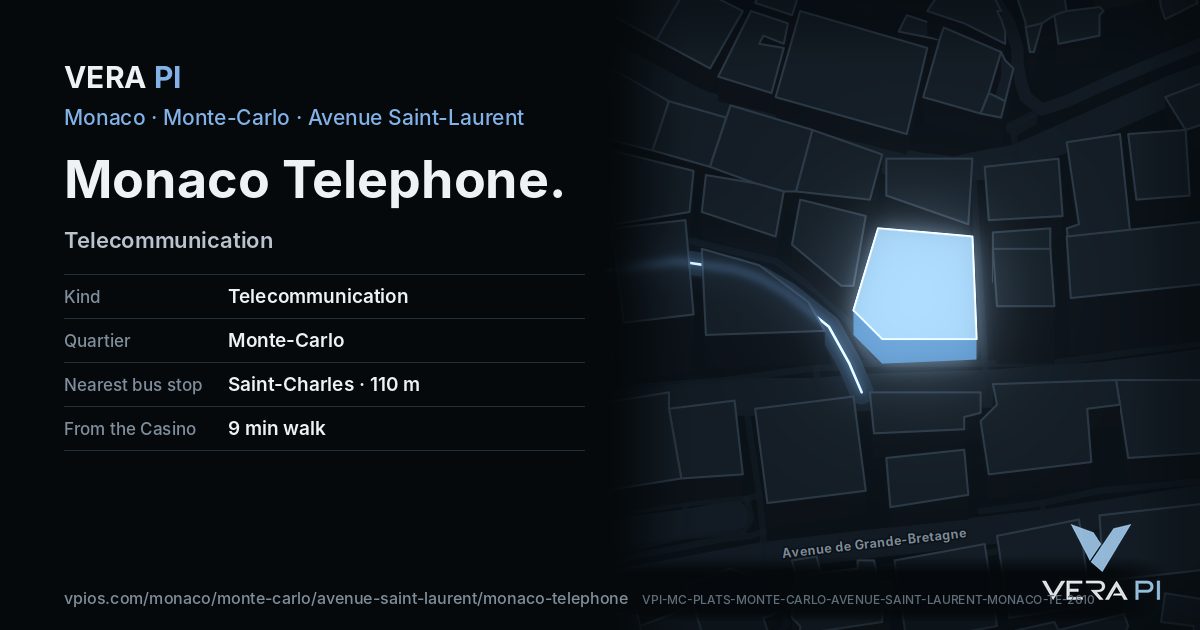 The VERA PI card for Monaco Telephone