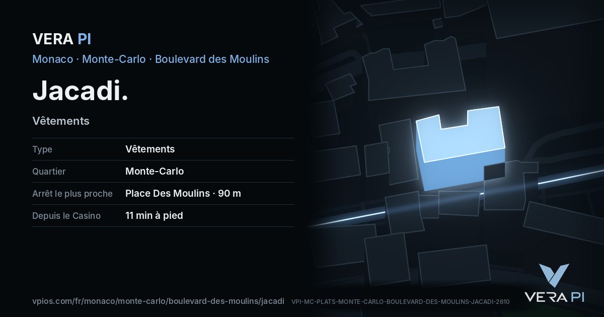 La carte VERA PI de Jacadi
