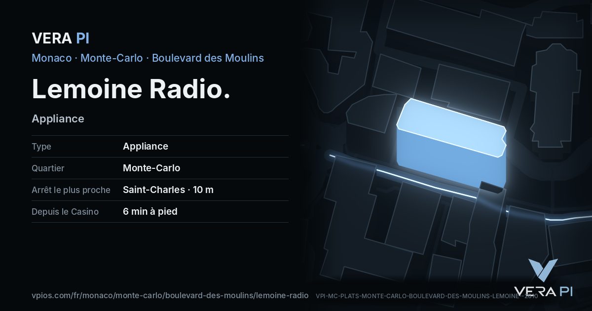 La carte VERA PI de Lemoine Radio