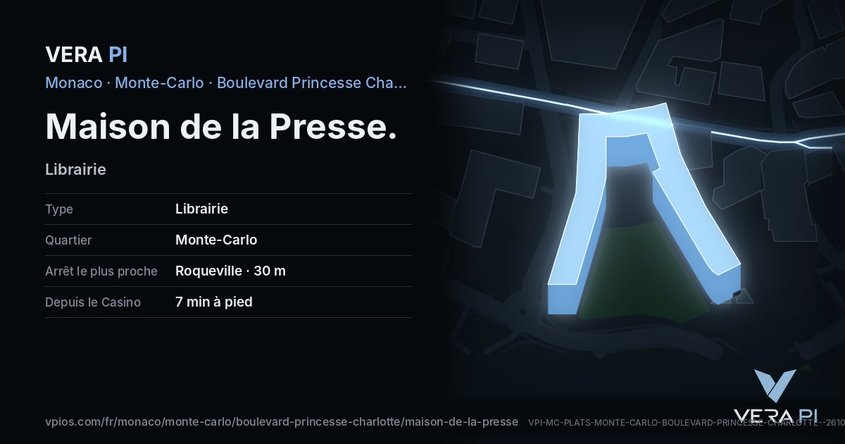 La carte VERA PI de Maison de la Presse